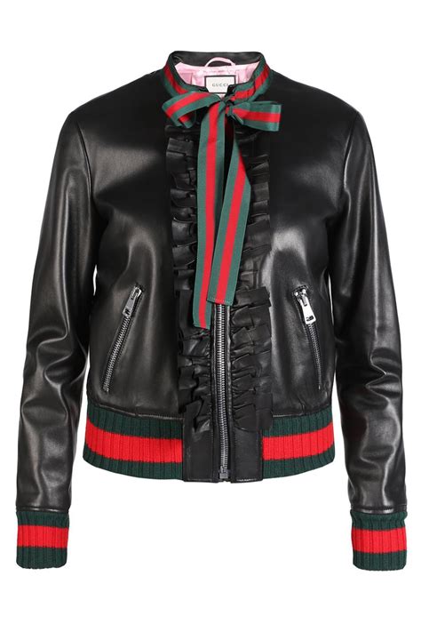 gucci jacket womens leathers|Gucci leather jacket online.